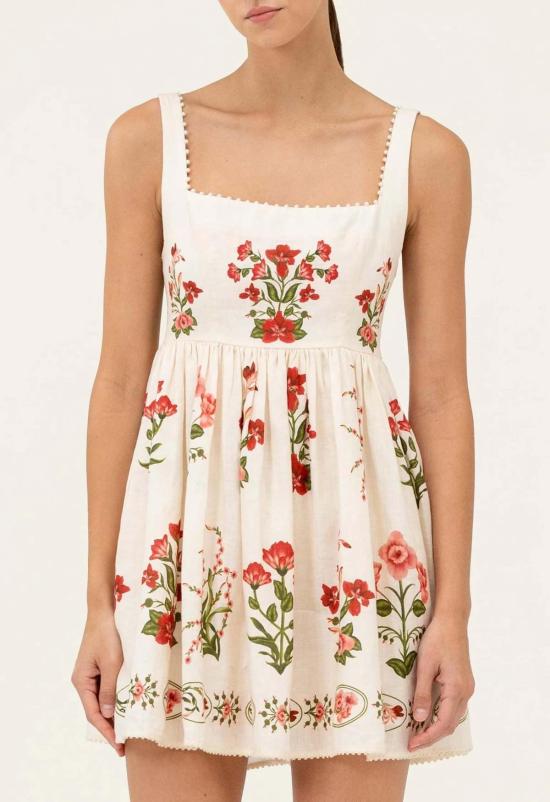  아구아 벤디타 숏 원피스 Agua By Agua Bendita Barbara 미니 칸나 드레스 멀티컬러 - AGUA BY AGUA BENDITA