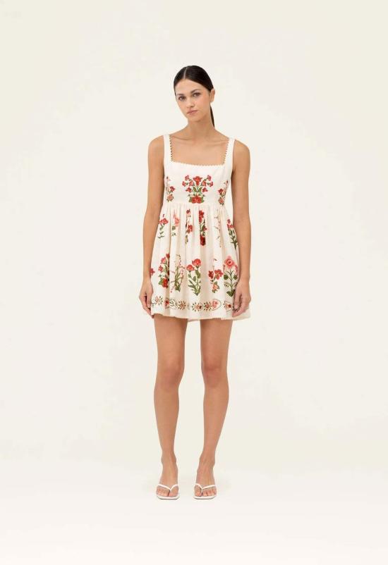  아구아 벤디타 숏 원피스 Agua By Agua Bendita Barbara 미니 칸나 드레스 멀티컬러 - AGUA BY AGUA BENDITA