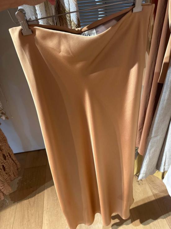  제이비큐 롱 스커트 JBQ 메도우 스커트 카라멜