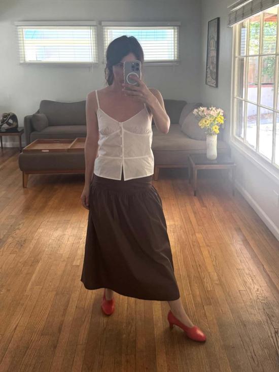  데이지 스튜디오 블라우스 심탑 화이트 - DEIJI STUDIO