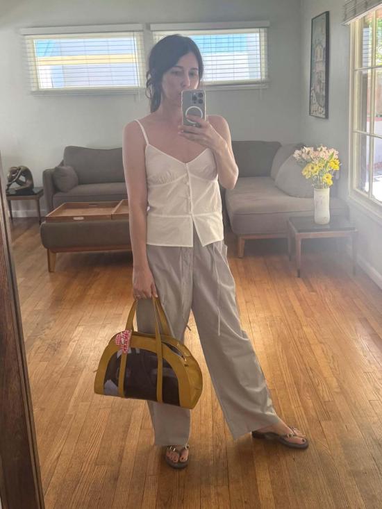  데이지 스튜디오 블라우스 심탑 화이트 - DEIJI STUDIO