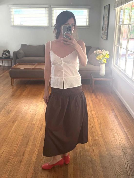  데이지 스튜디오 블라우스 심탑 화이트 - DEIJI STUDIO