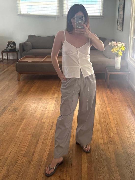  데이지 스튜디오 블라우스 심탑 화이트 - DEIJI STUDIO