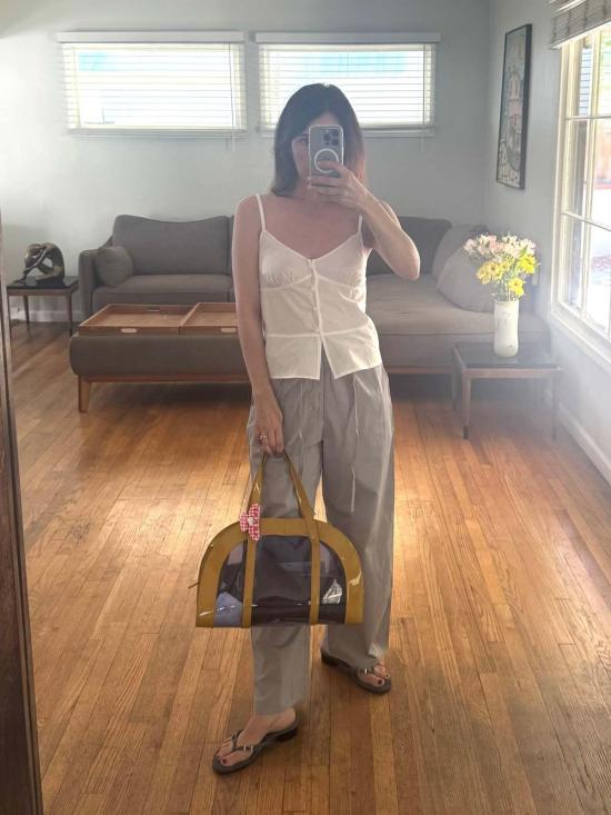  데이지 스튜디오 블라우스 심탑 화이트 - DEIJI STUDIO