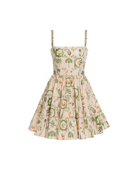  아구아 벤디타 숏 원피스 Agua By Agua Bendita Lima 미니 드레스 멀티컬러