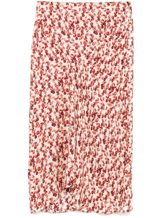 25FW 이자벨마랑 미디 스커트 JU0080FAC3J10I 80GT GARNET