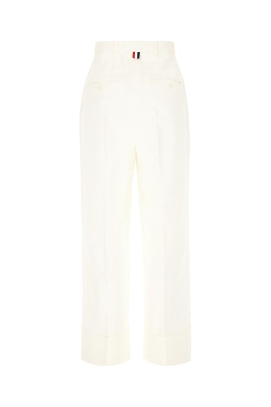 25FW 톰브라운 스트레이트 팬츠 FTC444UF0345 114 OFF WHITE - THOM BROWNE