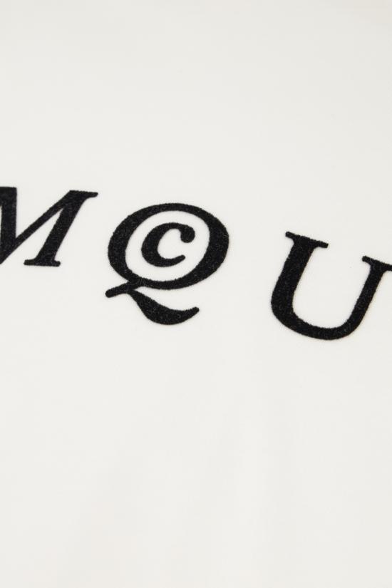 25FW 알렉산더 맥퀸 반팔 티셔츠 828420QTADD 0909 WHITE BLACK - ALEXANDER MCQUEEN