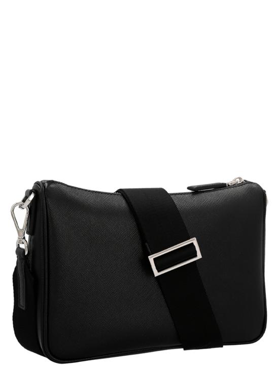 25FW 프라다 삼각로고 리나일론 앤 사피아노 레더 트래블 크로스백 2VH113VDMP9Z2F0002 Black - PRADA