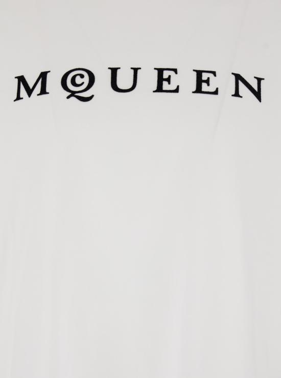 25FW 알렉산더 맥퀸 반팔 티셔츠 828420QTADD0909 White - ALEXANDER MCQUEEN