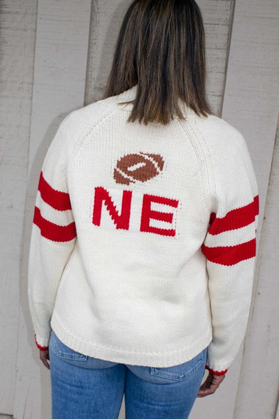  The Mix Classics 가디건 믹스 클래식 네 풋볼 스웨터