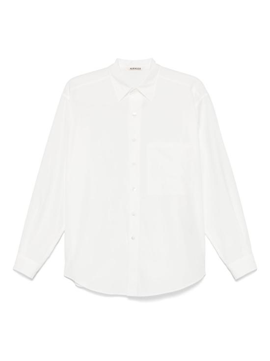  오라리 긴팔 셔츠 A25SS02TN WHITE DOM