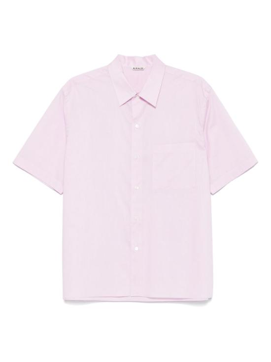 25SS 오라리 반팔 셔츠 A25SS03TL LIGHT PINK DOM