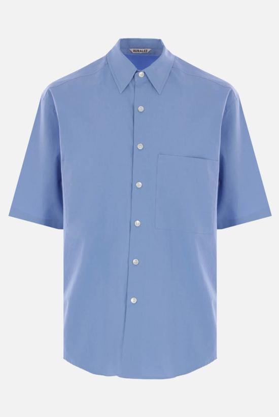 25SS 오라리 반팔 셔츠 A25SS03TN BLUE DOM