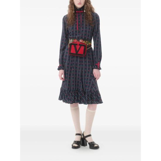 25FW 발렌티노 가라바니 벨트백 7W2B0S19PTJ AKV RED BLACK - VALENTINO GARAVANI
