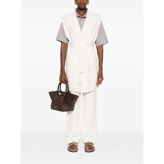 25FW 막스마라 스튜디오 베스트 ABETE 031 001 WHITE - MAX MARA STUDIO