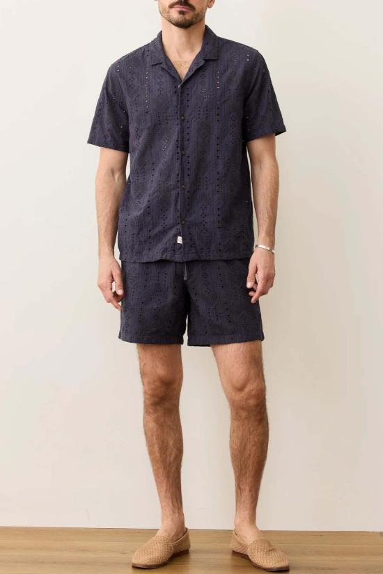  Marine Layer 긴팔 셔츠 마린 레이어 5시 리조트  인디아 잉크 - OTHER BRANDS