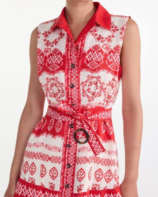  살로니 롱 원피스 Saloni Nya 드레스 Vermilion Riviera - SALONI