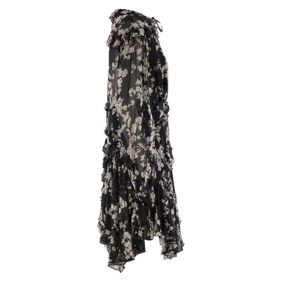 25SS 엘리자베타프랜치 미디 원피스 AB71551E2 BLACK BUTTER - ELISABETTA FRANCHI