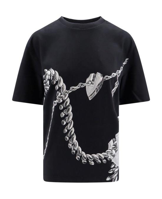  버버리 반팔 티셔츠 8088196A1879 BLACK IP PAT