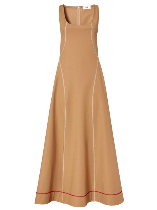 25FW 펜디 롱 원피스 FDD365AUJR F1SB0 NUDE NEUTRALS