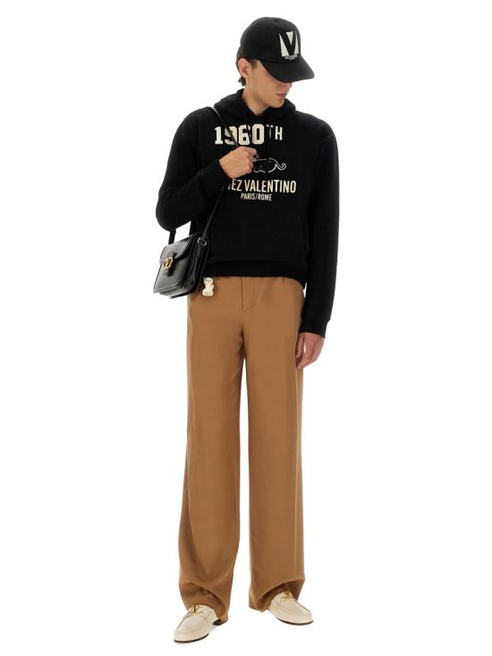 25FW 발렌티노 가라바니 후드 티셔츠 7V3MF29MB1M 9RA BLACK - VALENTINO GARAVANI