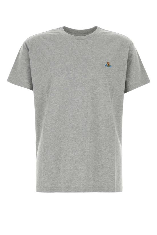 25FW 비비안웨스트우드 클래식 ORB 로고 티셔츠 3G010013J001M P001 GREY