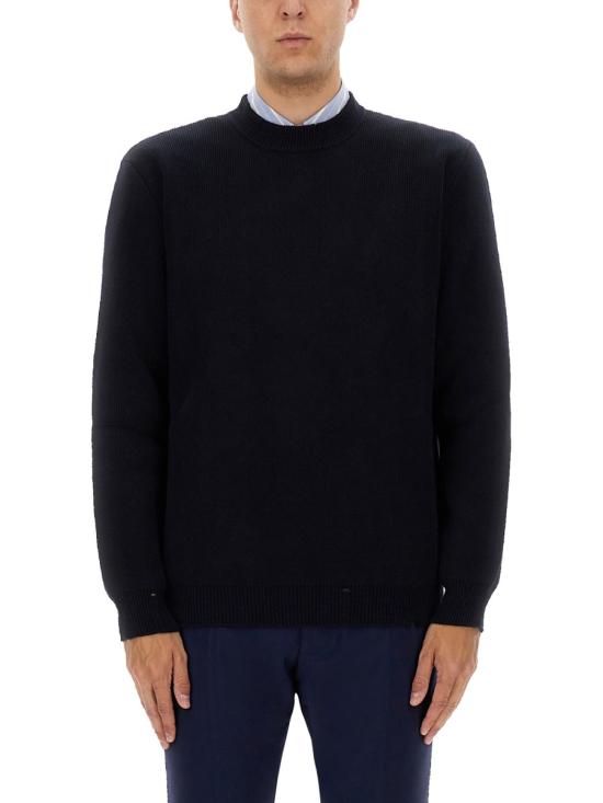 25FW 골든구스 코튼 라운드넥 스웨터 GMP00839 P00066250486 BLUE