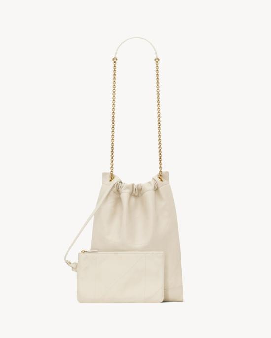 생로랑 제이미 4.3 포숑 램스킨 숄더백 781666 AAB329207 IVORY - SAINT LAURENT
