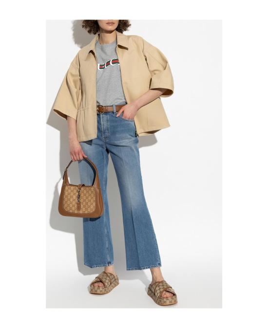  구찌 플레어 크롭 데님 팬츠 817989 XDC8T4011 DENIM - GUCCI