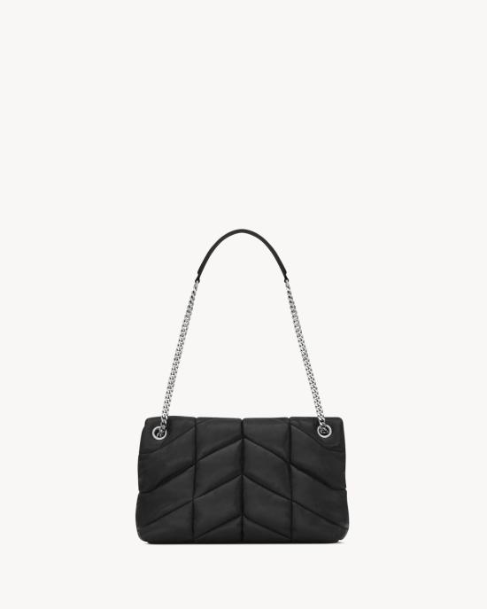  생로랑 루루 푸퍼 스몰 체인 백 577476 1EL001000 BLACK - SAINT LAURENT