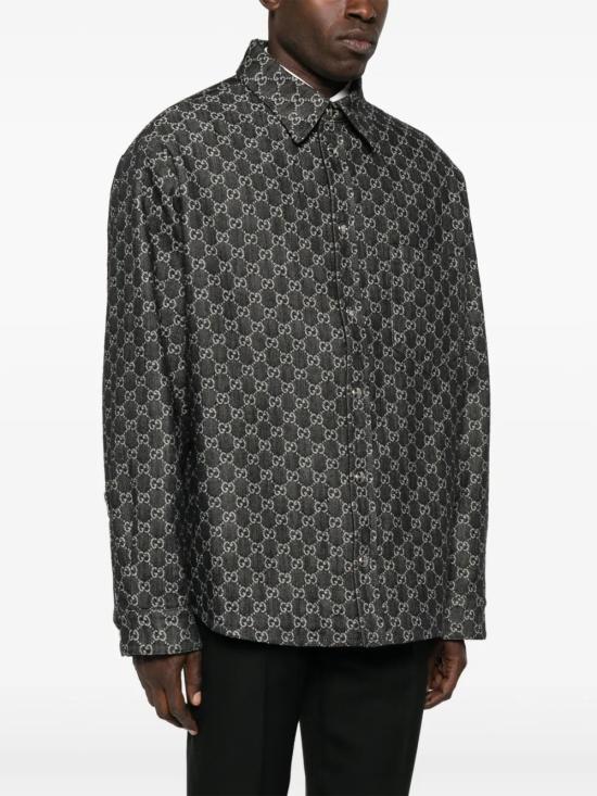 구찌 리버서블 셔츠 766142 XDC881180 CHARCOAL - GUCCI