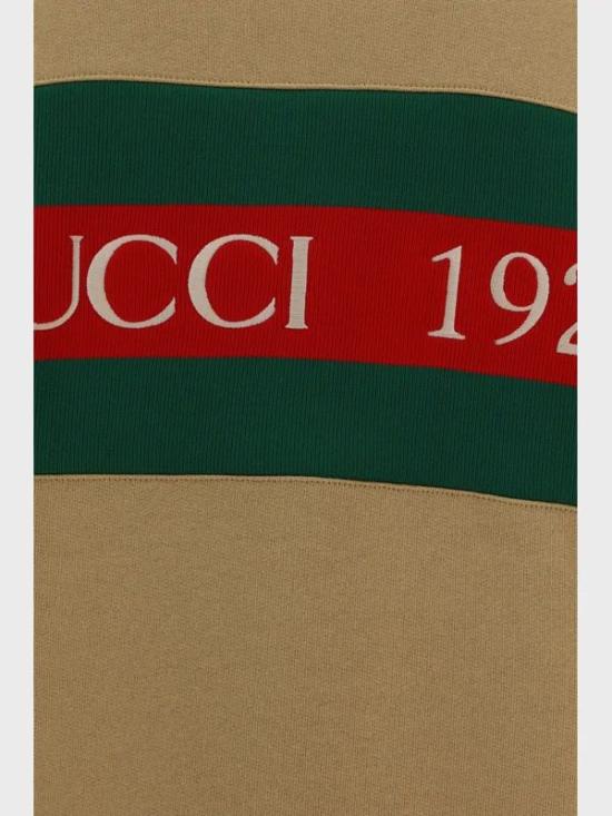  구찌 코튼 저지 스웨트셔츠 768448 XJF3W2184 BEIGE - GUCCI