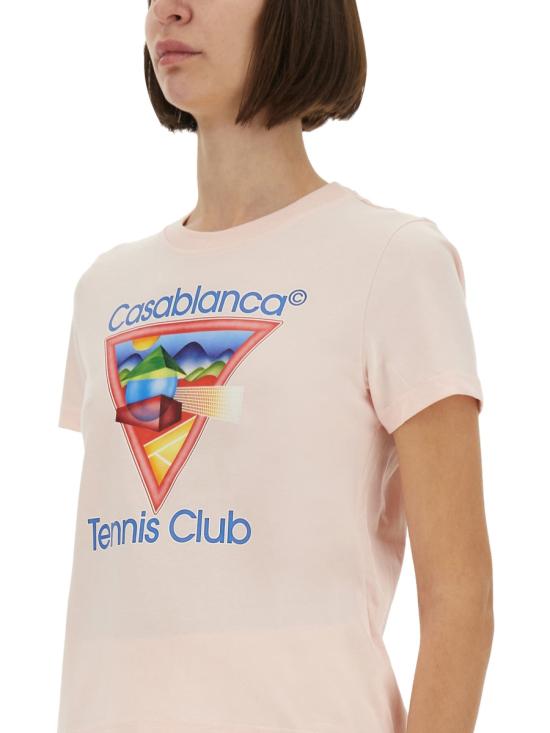 25FW 카사블랑카 반팔 티셔츠 WPF25JTS020 02TENNISCLUBICON MULTICOLOUR - CASABLANCA