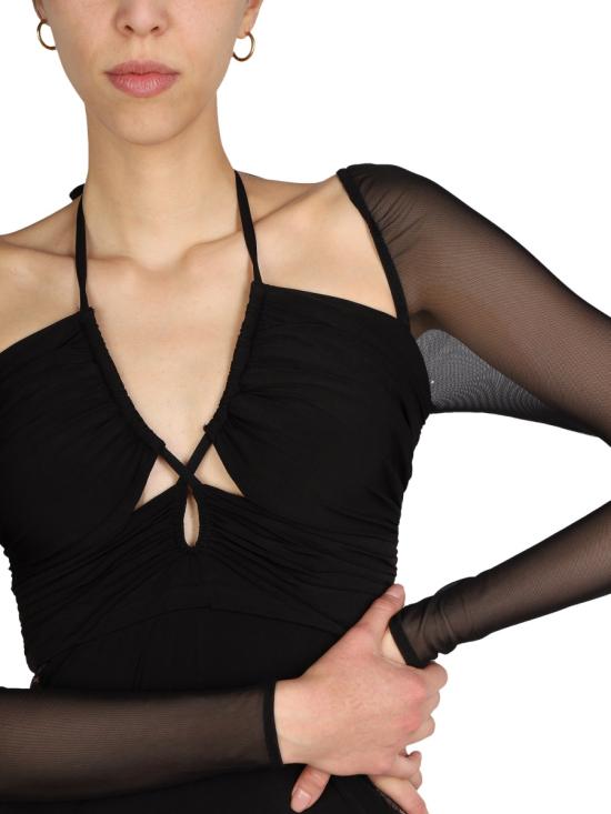  셀프 포트레이트 미디 원피스 SS22113 BLACK - SELF PORTRAIT