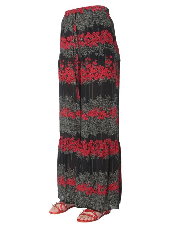  레드발렌티노 스트레이트 팬츠 SR3RBB25 4A10NO BLACK - RED VALENTINO