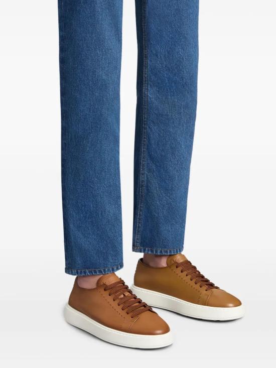 25SS 산토니 스니커즈 MBCD22065BARTAFBC50 LIGHT BROWN - SANTONI