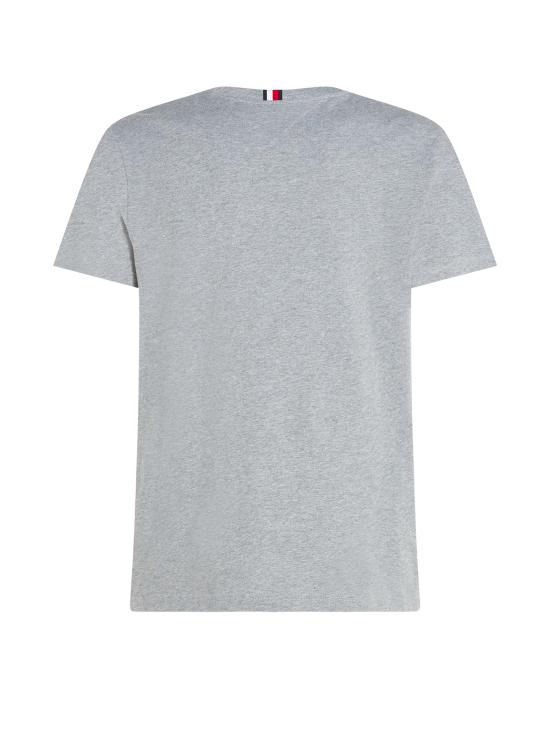  타미힐피거 반팔 티셔츠 MW0MW33694P91 MEDIUM GREY HEATHER MULTI - TOMMY HILFIGER
