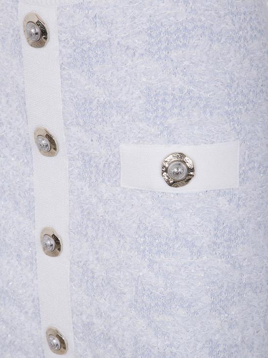 25FW 발망 미디 스커트 FF1LC016KI72 SOM BLUE - BALMAIN