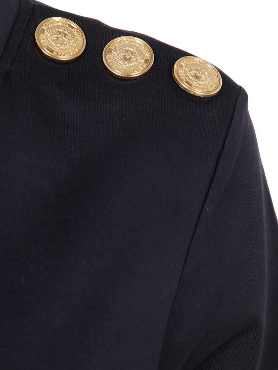 25FW 발망 반팔 티셔츠 BF1EF005BB02097 EAB BLACK - BALMAIN