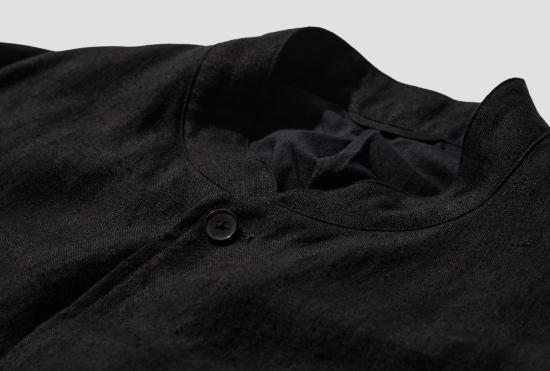 25SS 코모리 자켓 카나파 스탠드 칼라 재킷 B01-01009 블랙 - COMOLI