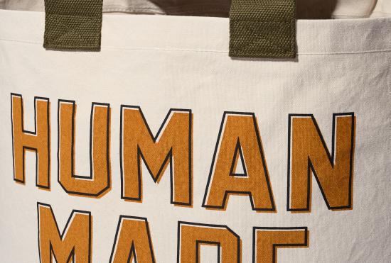 25SS 휴먼메이드 숄더백 캔버스 토트백 라지 HM29GD055 화이트 - HUMANMADE