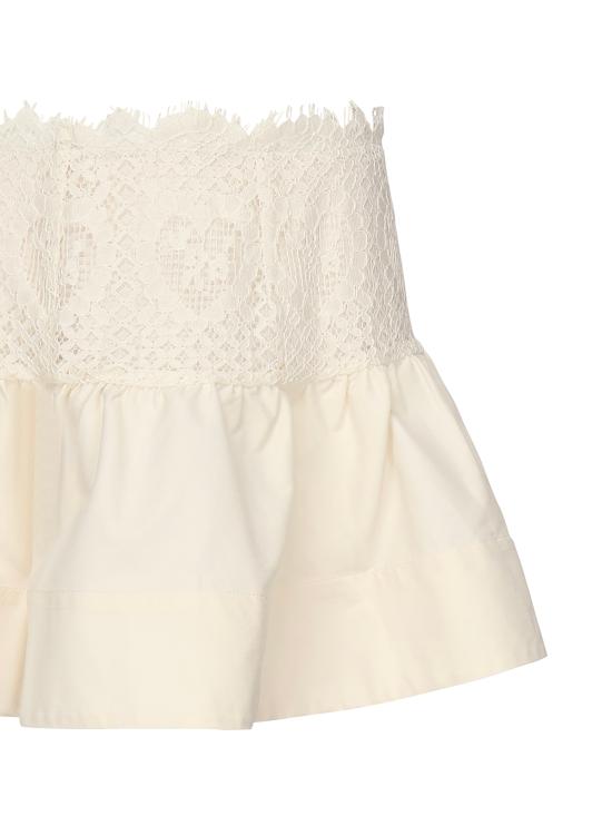 25SS 포러브앤레몬스 숏 스커트 CBS1995 CREAM White - FOR LOVE & LEMONS