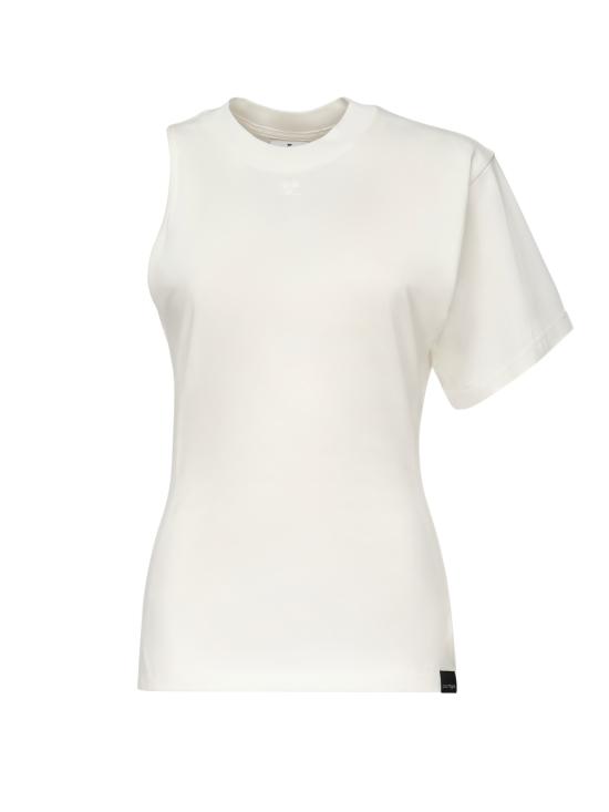 25SS 쿠레쥬 반팔 티셔츠 225JTS201JS0107 0001 White