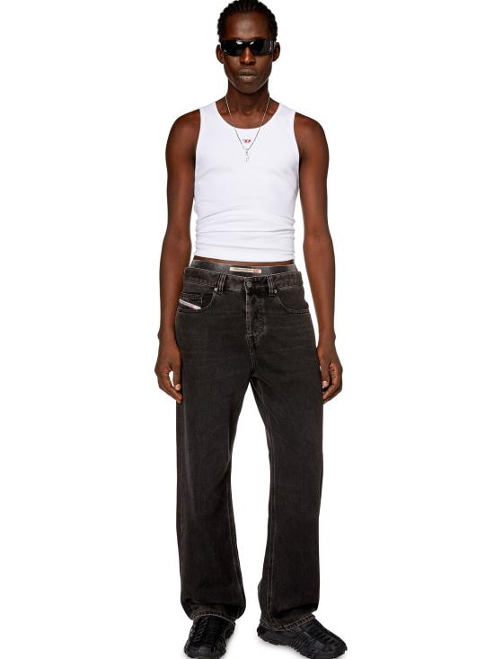 24FW 디젤 민소매 티셔츠 A040880EJAI 100 White - DIESEL