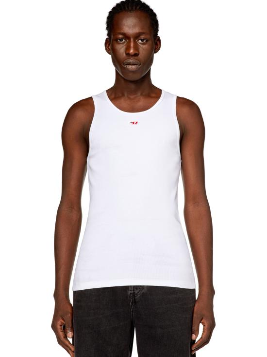 24FW 디젤 민소매 티셔츠 A040880EJAI 100 White - DIESEL