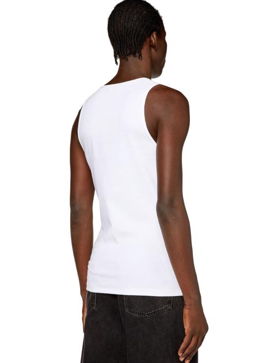 24FW 디젤 민소매 티셔츠 A040880EJAI 100 White - DIESEL