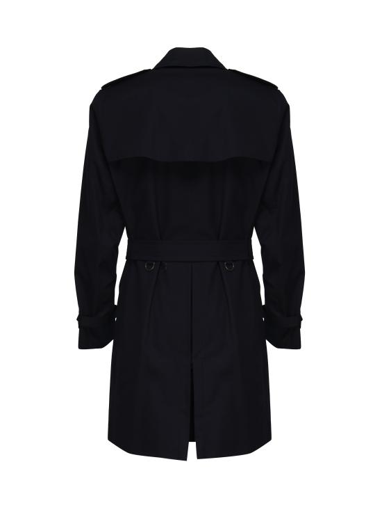 25FW 버버리 켄싱턴 헤리티지 미드랭스 트렌치 코트 8079387 B1488 Blue - BURBERRY