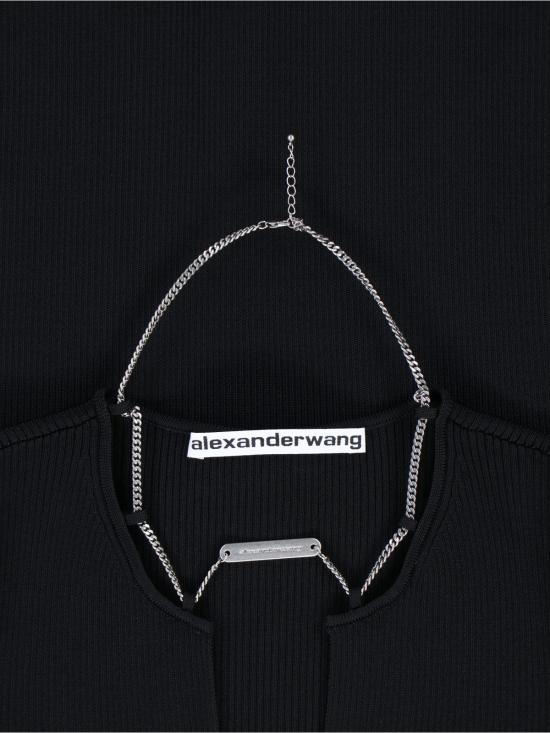 25FW 알렉산더 왕 숏 원피스 1KC3256063 001 Black - ALEXANDER WANG