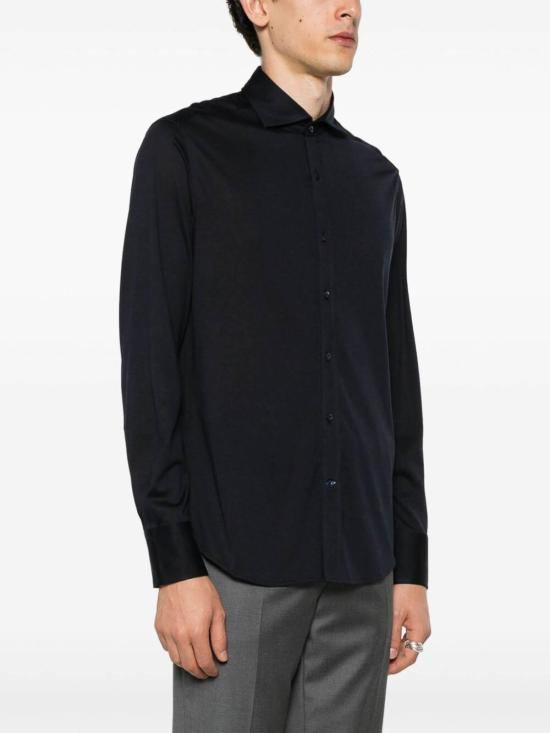 26FW 브루넬로 쿠치넬리 스프레드 칼라 경량 저지 셔츠 MH8366686C4425 - BRUNELLO CUCINELLI
